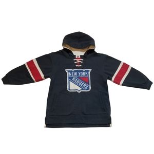 NY Rangers Hooded Jersey Sweatshirt Size Small